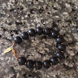 Heather Gardner Africa Black Wood Beads br…